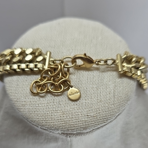 Stella & Dot Gold and Silver Statement Necklace - Picture 2 of 10